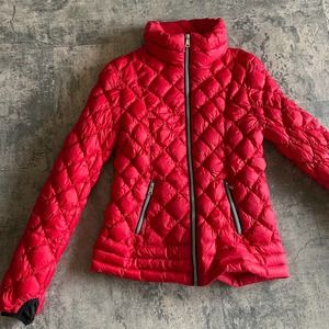 Saks 5th Avenue Quilted Coat Jacket Red Women's Size Medium